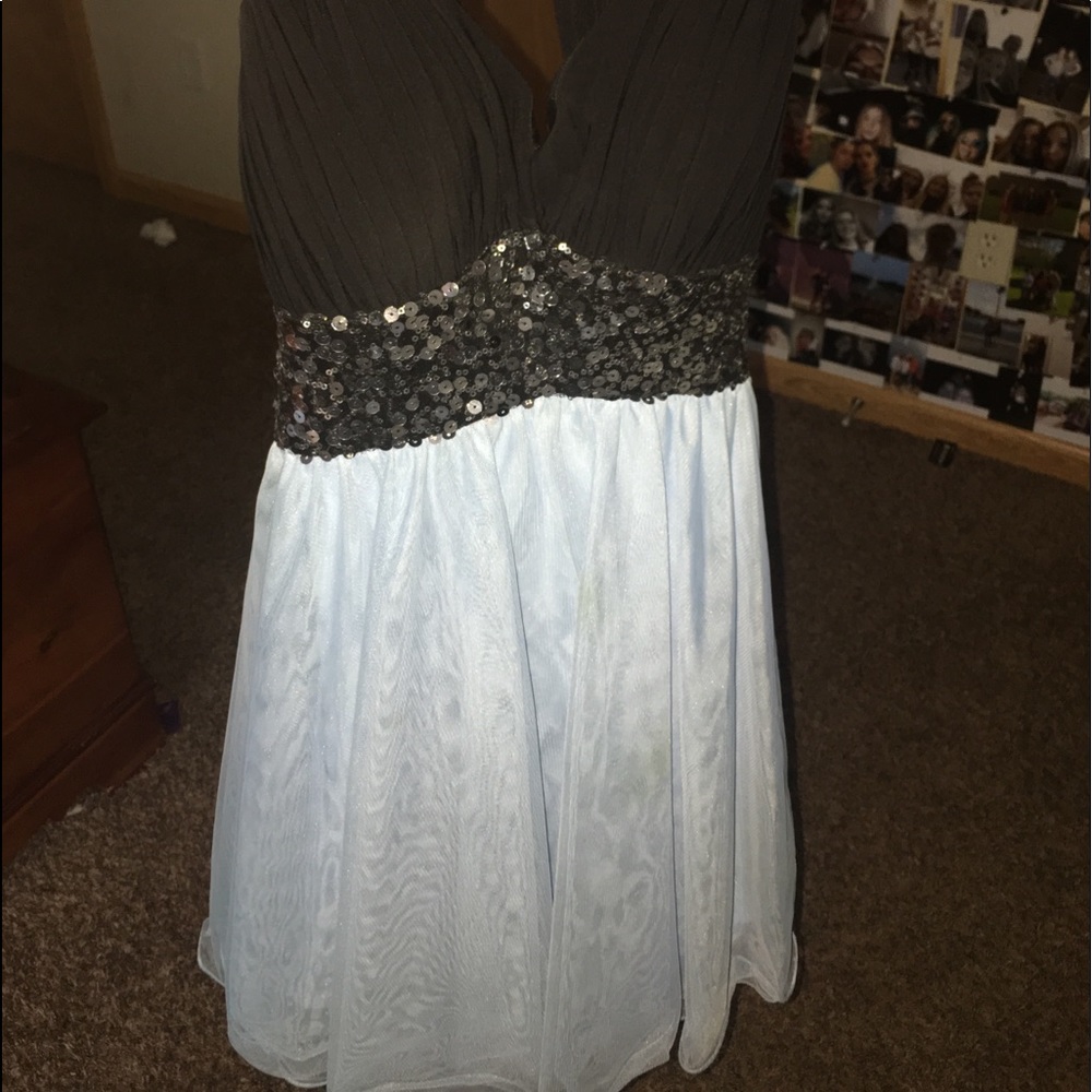 blue homecoming dress